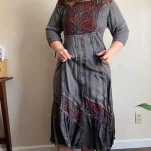 Grey lace dress